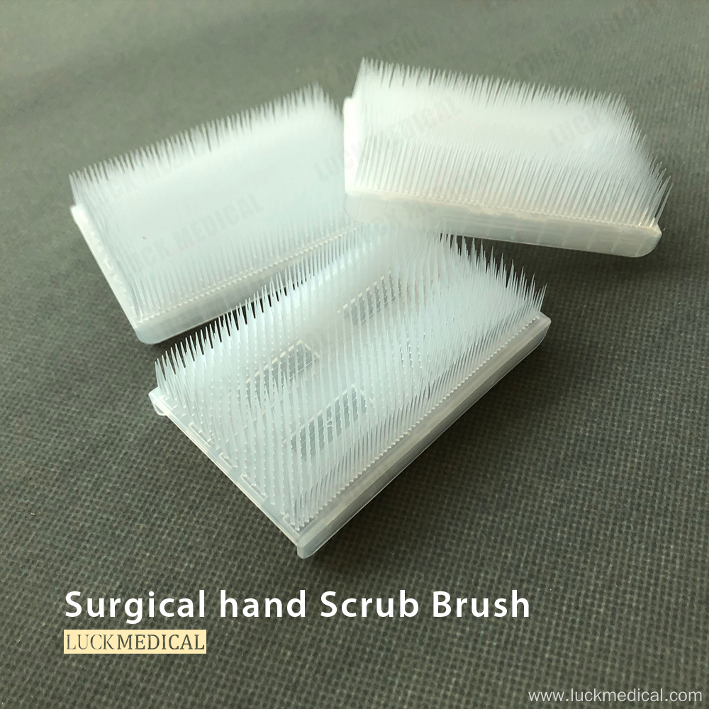 Surgical Hand Scrub Brush With Nail Cleaner Sponge