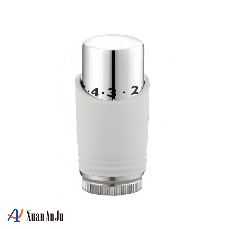 رأس صمام أبيض ذكي للتحكم الدقيق في درجة الحرارة