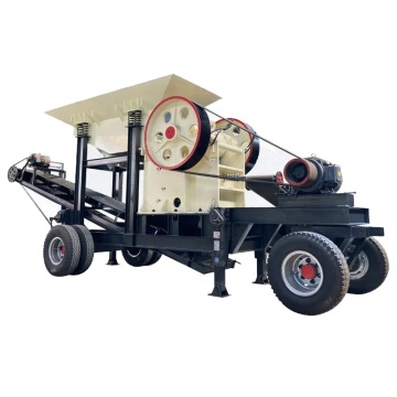Diesel Engine or Electric Small Portable Jaw Crusher Stone Crushing Machine pex250*1000