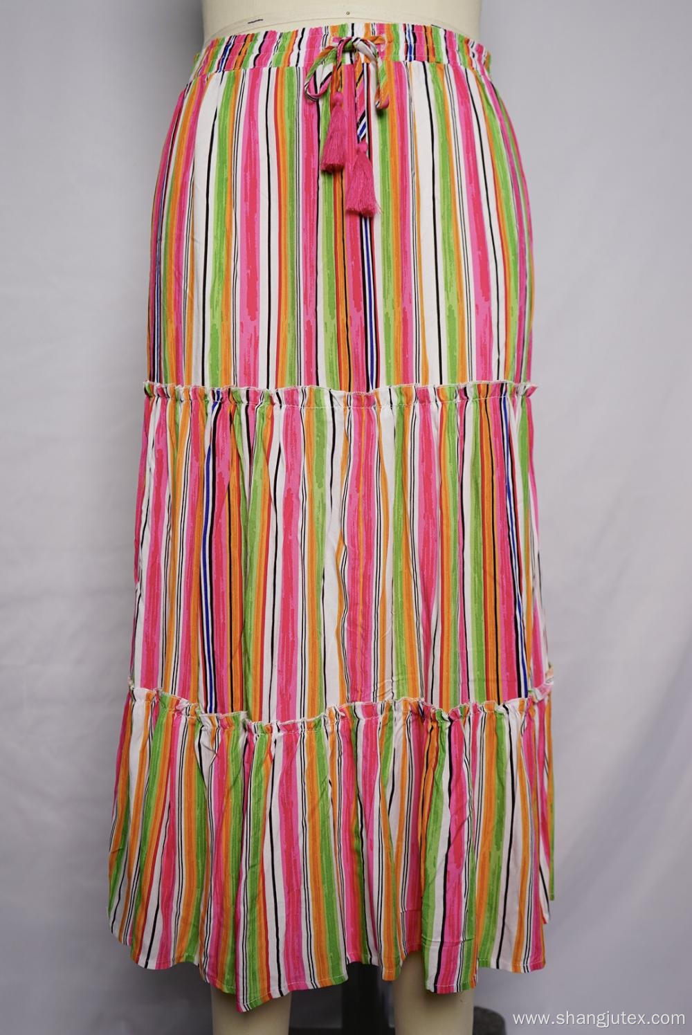 Women's skirt with tassels