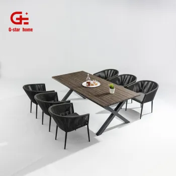 Modern Restaurant Dining Table Furniture Wholesales: Stainless Steel and Wood