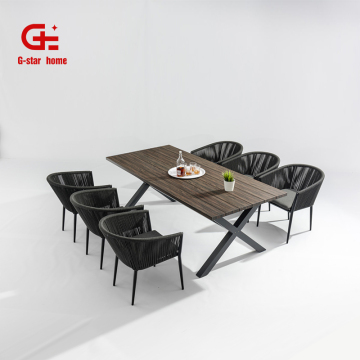 Modern Restaurant Dining Table Furniture Wholesales: Stainless Steel and Wood