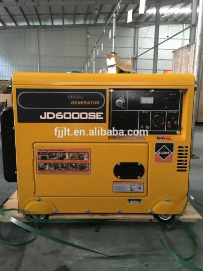 Electric start 3kw diesel generator silent type with wheels and handle
 