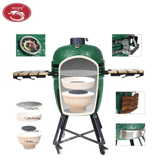 Mini 16 18 22 Inch Steel Ceramic Grill Kamado BBQ Barbecue Grill