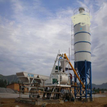 Export to Lesotho HZS90 Stationary Concrete Batching Plant