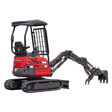 Rhinoceros XN18 mini digger crawler excavator with imported engine swing boom for garden or farm
