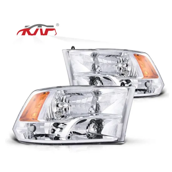 All Chrome and White Head Light Lamp auto lighting systems CH2519135 Bumper front Headlight For 2009-2010 1500 CLASS DODGE RAM