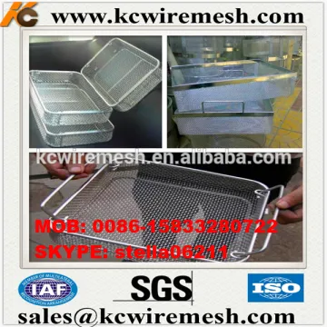 Cheap!!!!! KangChen Medical instrument cleaning baskets stainless steel wire mesh baskets