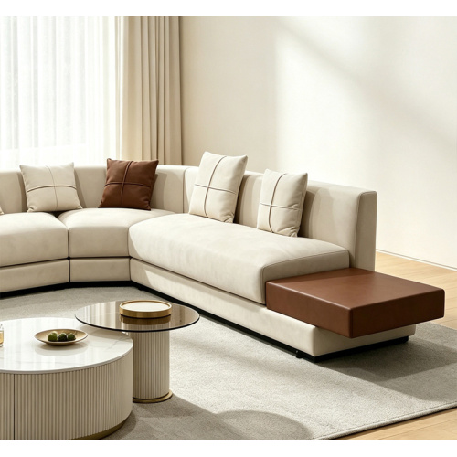 Set Sofa Fabrik Moden L-Shaped