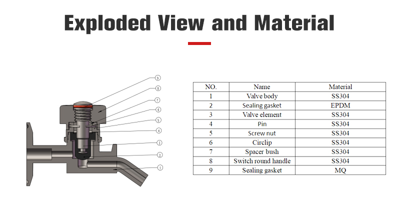 Spiral Type Sampling Valve