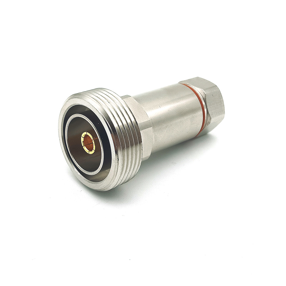 Straight 7-16 DIN Female Clamp Solder RF Connector