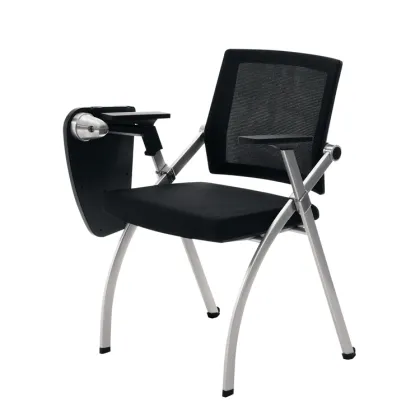 Modern Design Conference Chair with Writing Tablet - Fashionable School Furniture for Training or Conference Rooms