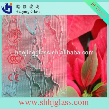 clear and tinted may flower figured glass