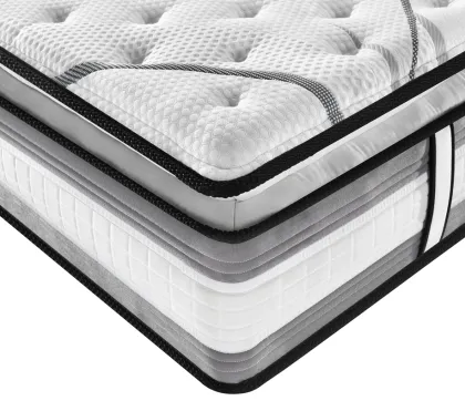 Queendom Luxury Memory Foam Pocket Spring Bed Mattress
