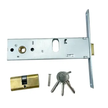 Good Quality Aluminium Euro Door Lock with Copper Oval Cylinder for African Market