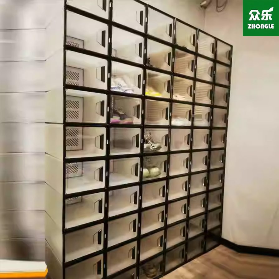 جعبه ذخیره سازی جعبه کفش تاشو آسان پلاستیک شفاف