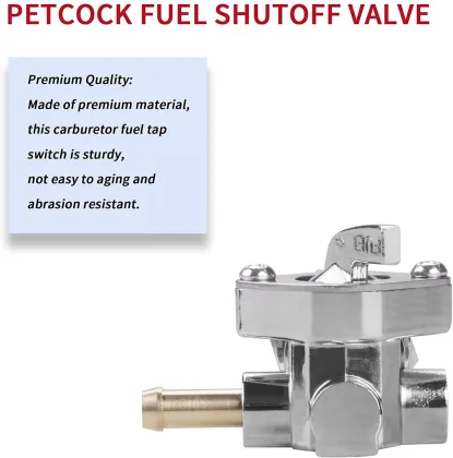 Gas Tank Fuel Valve Petcock Switch Replacement for Harley-Davidson Models: Dyna, Fatboy, Heritage, Softail, Springer, Sport Glide, and Sportster (883, 1000)