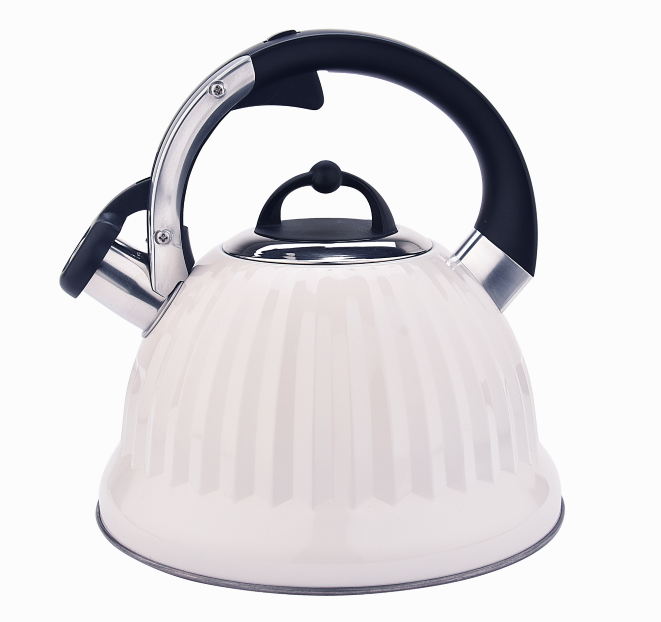 Stainess steel induction stovetop whistling tea kettle