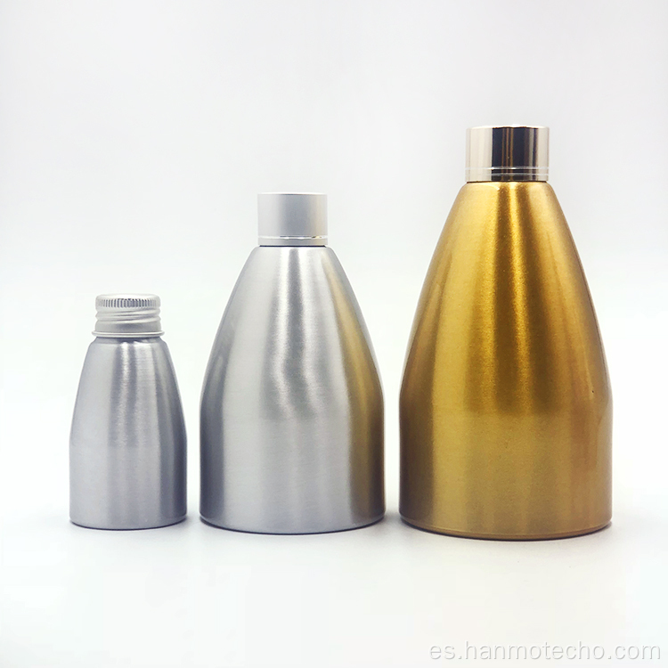 Botellas de aluminio para envases cosméticos
