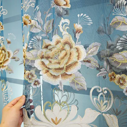 European style embroidered curtains