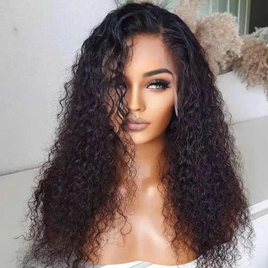 250% Density 13X4 Frontal Wig Human Hair Wig Long Virgin Mink Brazilian Hair Wigs