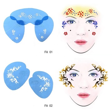 Plastic Custom Face Paint Stencil Airbrush Templates