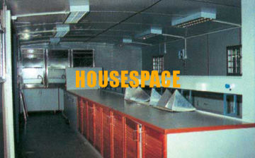 Custom Made Dismountable Kitchen Container Layout - Knockdown Sandwich Panel System