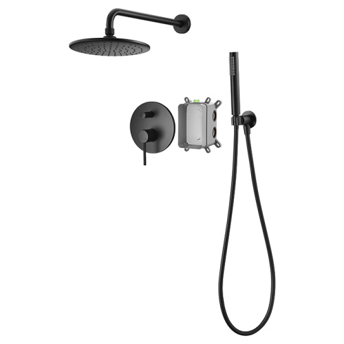 Rain Brass Complete Shower System With Rough-In Valve