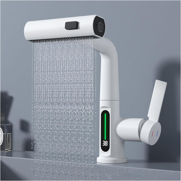 Luxury Sensor Kitchen Faucet: Matt White Brass, Silver, Polished Stainless Steel - Modern & Classic Designs