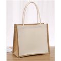 White Linen Patchwork Durable Shopping Bag