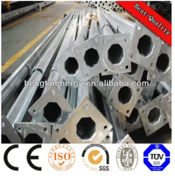 seamless welding steel galvanized pole for solar energy street light