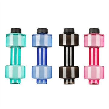Custom Dumbbell Shaped Leakproof Gym Fitness Water Bottle