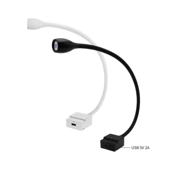 USB Rechargeable LED Night Reading Light - Flexible and Perfect for Bedroom Use