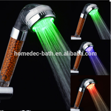 New Style High Pressure Color Changing Led bathroom Hand Shower