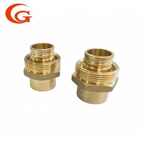 Conexiones de tubería macho de latón para sistemas de agua