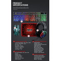 DPI Interchangeable : 1200/1600/2400 Game 4 in 1 Keyboard/Mouse/Headphone/Mouse Pad Factory