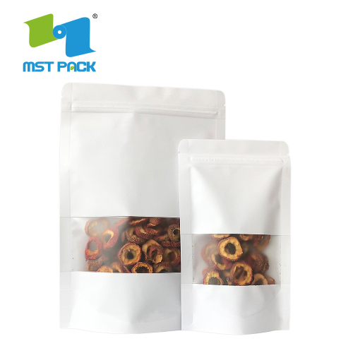 stand up food ziplock plastic kraft paper bags