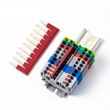 FBS Center Contact Fixed Bridge Plug-in Bridge for ST4 DIN Rail Terminal Block Accessories - FBS 10-6