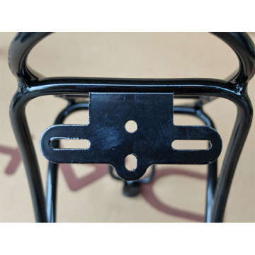 14 Inch Folding Bicycle Luggage Rack: Aluminum Alloy Bike Rear Rack with Panniers Bag Shelf for Convenient Cargo Carrying