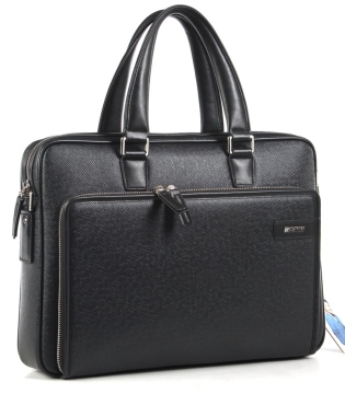 Men's Black PU Computer Bag Briefcase