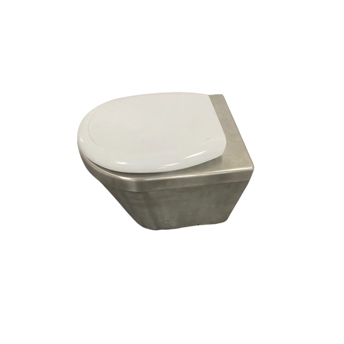 Vakuumtoilette aus Edelstahl