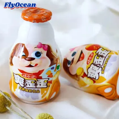 Jelly Brown Bottle Fruit Flavored Milk Drink