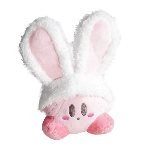 Ears de coelho estrela Kirby Plush Toy Plush Decoração