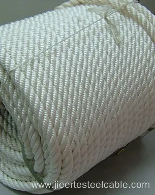 3 Strand Nylon Rope with White Color