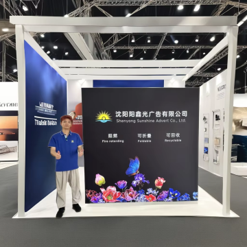 Stand pop da 10 piedi portatile: display fiera pieghevole stand per promozioni