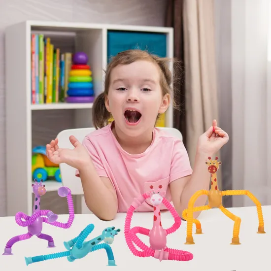 Interactive and Fun Toys for Kids: Discover the Exciting World of Novelty Sound Tubes, Stretchy Pops, Telescopic Giraffes, and Suction Cup Toys