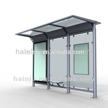 No flatable modern bus shelter,modern solar bus shelter factory