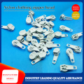 Clothing zipper with locking pins