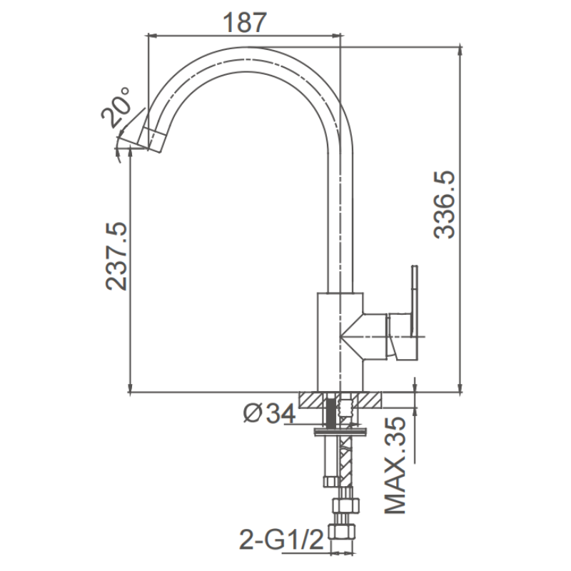 Kitchen Basin Mixer