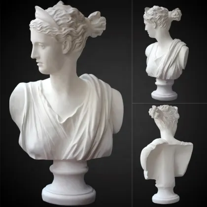 Famous figure statue fiberglass David bust